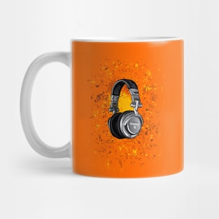 Headphones Grunge Mug